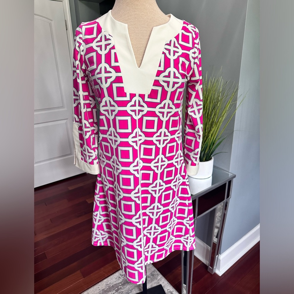 All For Color Geometric Dress